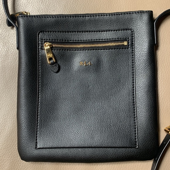 Ralph Lauren Black Leather Crossbody Bag - Picture 2 of 9